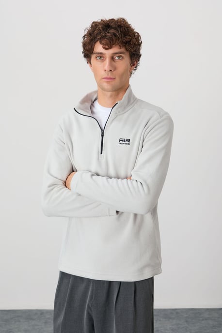 Men's Plush Half-Zip Sweatshirt - Image 4