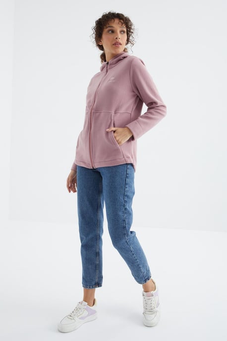 Dames Hooded Zip Sweatshirt - Image 2