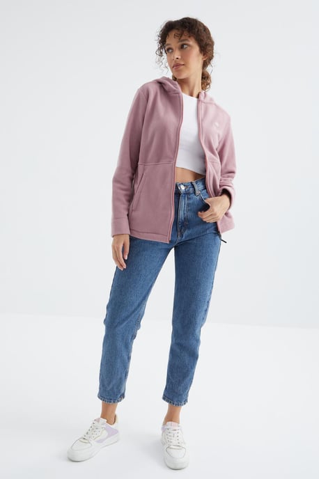 Dames Hooded Zip Sweatshirt - Image 3