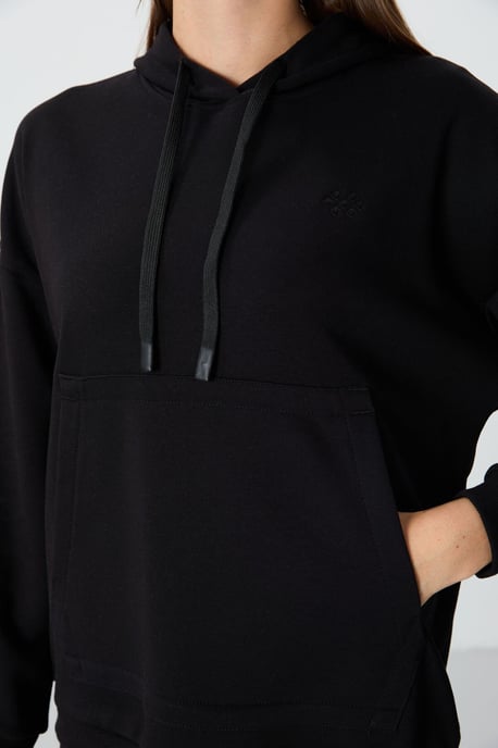 Oversized Hooded Sweatshirt With Pocket - Image 2