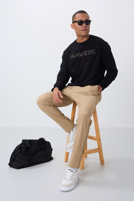 Heren Geprinte Ronde Hals Sweatshirt - Image 2