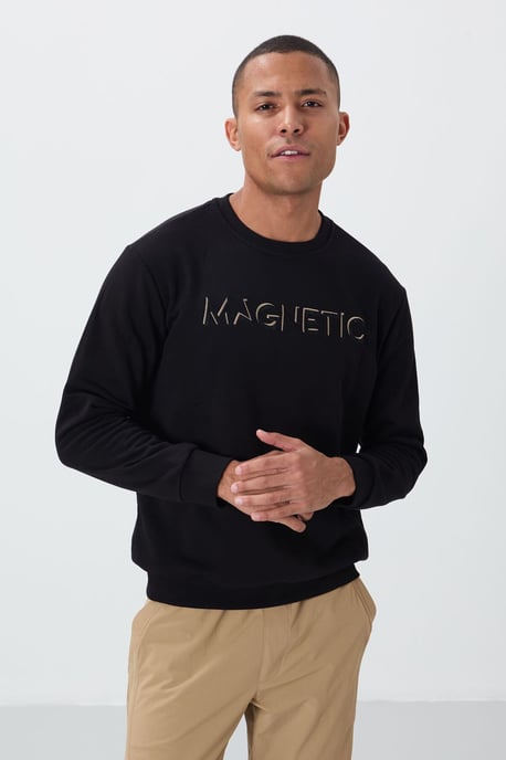 Heren Geprinte Ronde Hals Sweatshirt - Image 3