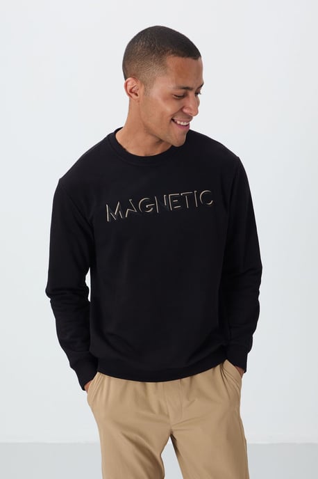 Heren Geprinte Ronde Hals Sweatshirt - Image 4