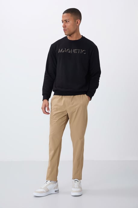 Heren Geprinte Ronde Hals Sweatshirt - Image 5