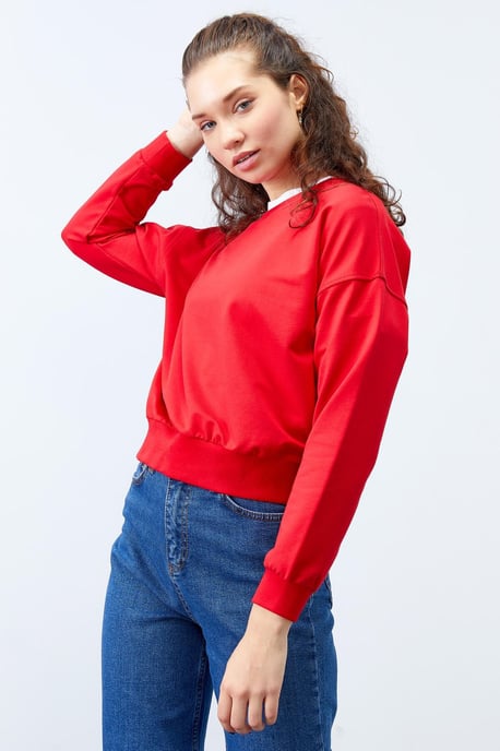 Women's Relaxed Crew Neck Sweatshirt - Image 1