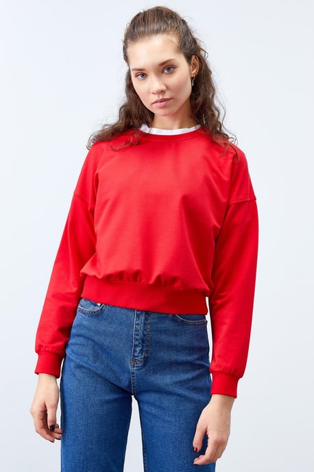 Women's Relaxed Crew Neck Sweatshirt - Image 3