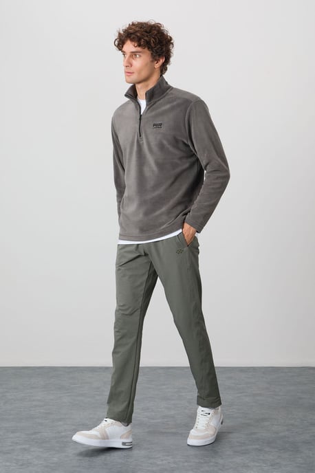 Herrar Halv-zip Plush Sweatshirt - Image 5