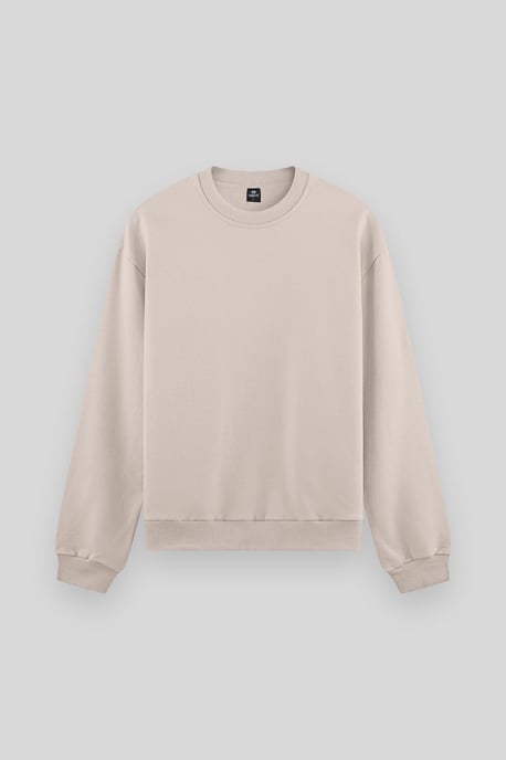 Heren Effen Rundhals Sweatshirt - Image 1