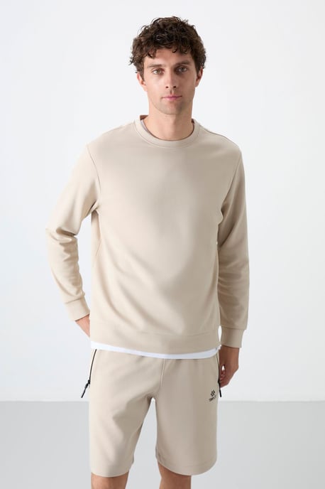 Heren Effen Rundhals Sweatshirt - Image 2
