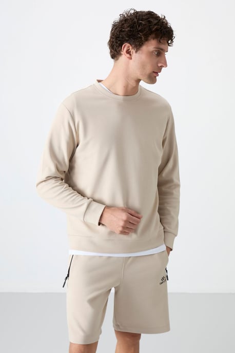 Heren Effen Rundhals Sweatshirt - Image 3