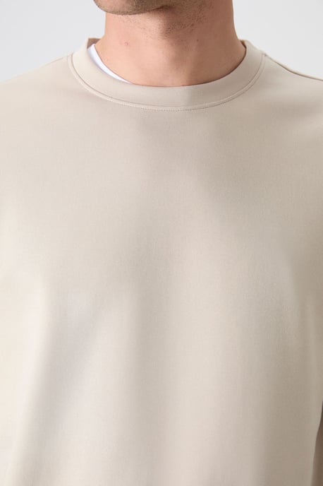 Heren Effen Rundhals Sweatshirt - Image 4