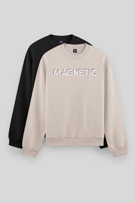 Herrtryckt crew neck sweatshirt - Image 1
