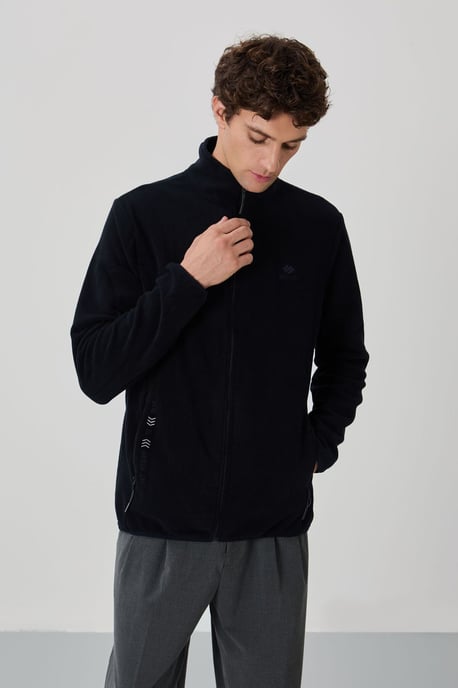 Men's Plush Zip-Front Sweatshirt - Image 3