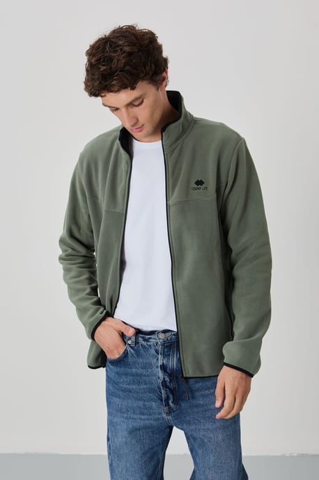 Men's Plush Zip-Front Sweatshirt - Image 4
