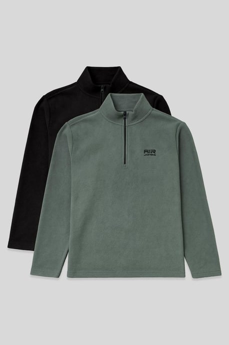 Herrarnas Halvdraget Plush Hoodie - Image 1