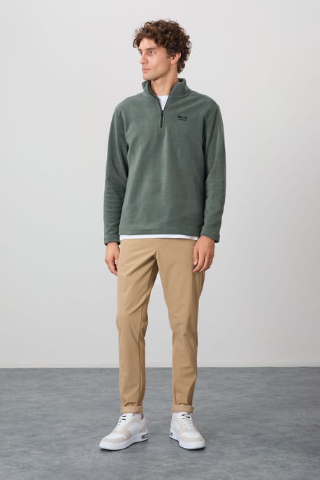 Herrarnas Halvdraget Plush Hoodie - Image 5