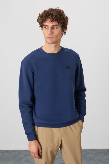 Heren Regular Fit Crew Neck Sweatshirt - Image 1