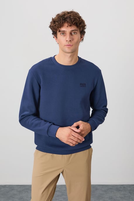 Heren Regular Fit Crew Neck Sweatshirt - Image 4