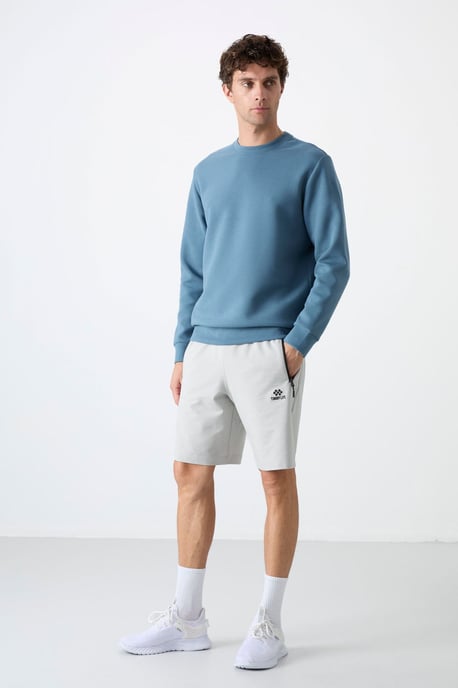 Heren Effen Rundhals Sweatshirt - Image 4
