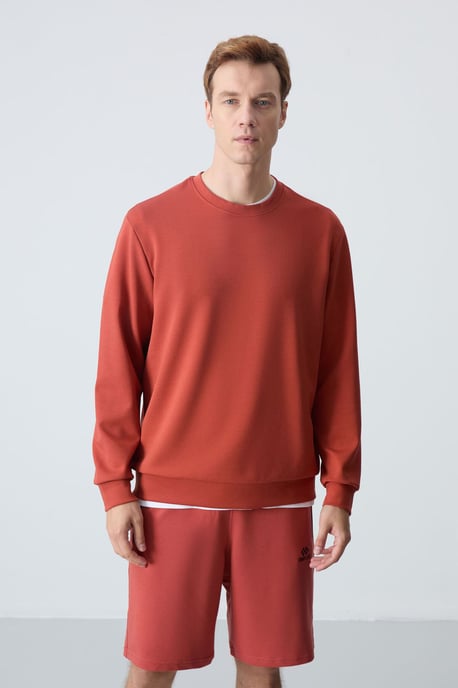 Heren Effen Rundhals Sweatshirt - Image 2