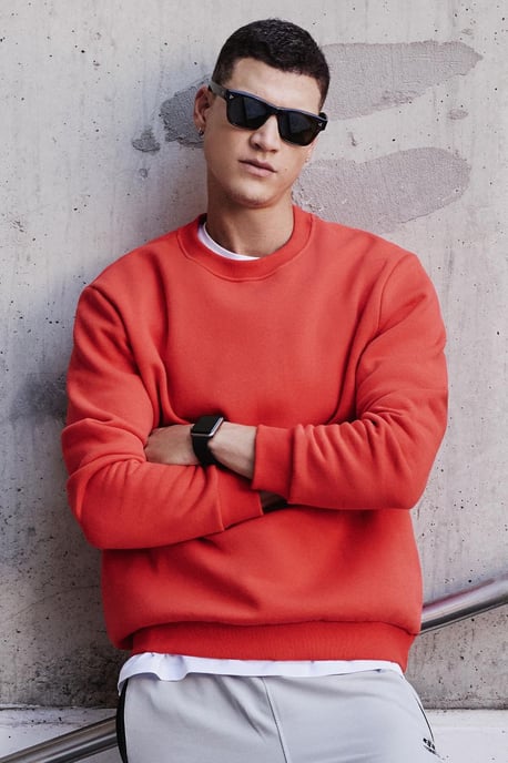 Heren Effen Rundhals Sweatshirt - Image 2