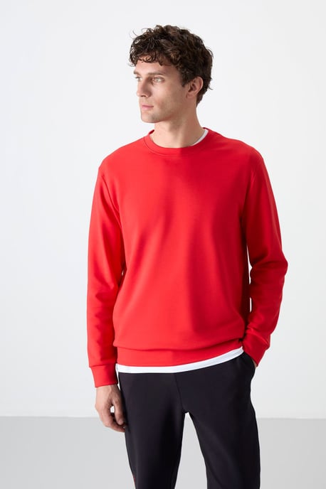 Heren Effen Rundhals Sweatshirt - Image 5