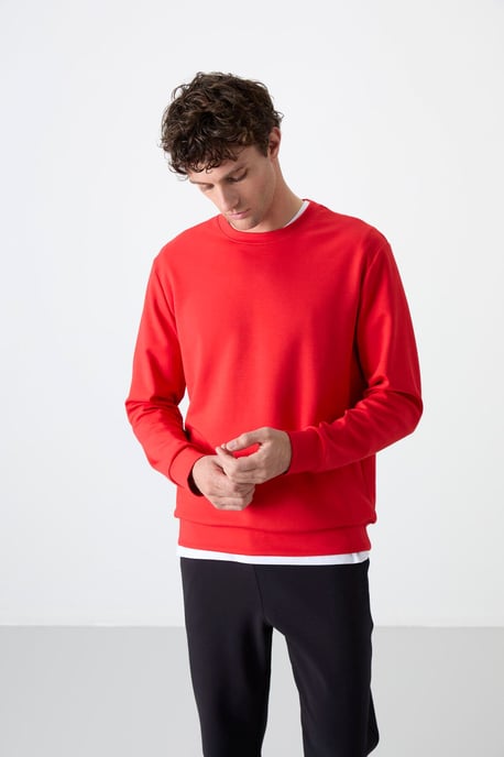 Heren Effen Rundhals Sweatshirt - Image 6