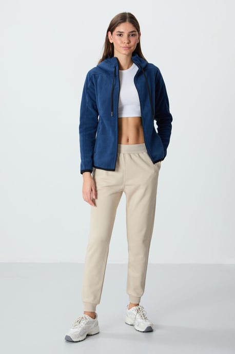 Dames Pluche Zip-up Hoodie - Image 2