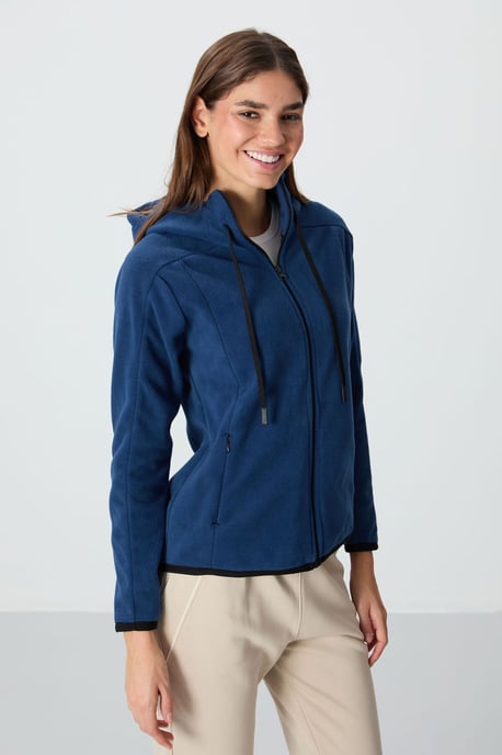 Dames Pluche Zip-up Hoodie - Image 3