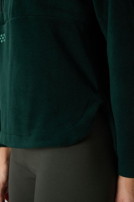 Oversized Pluche Half-rits Hoodie - Image 5