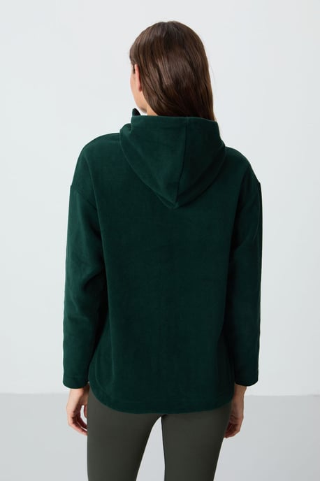Oversized Pluche Half-rits Hoodie - Image 6