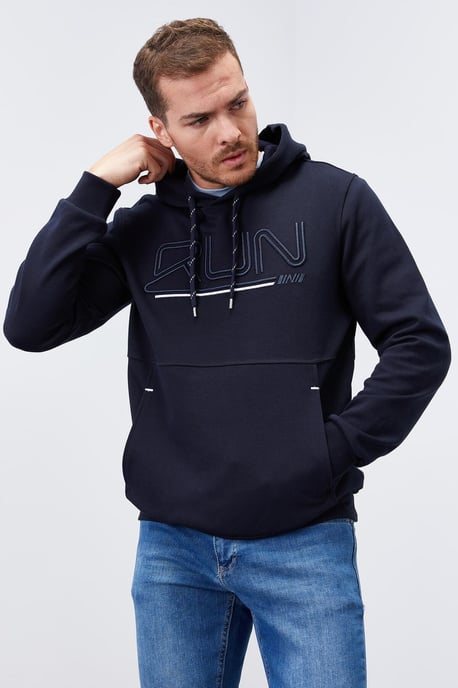 Men's Logo Printed Hooded Sweatshirt - Image 1