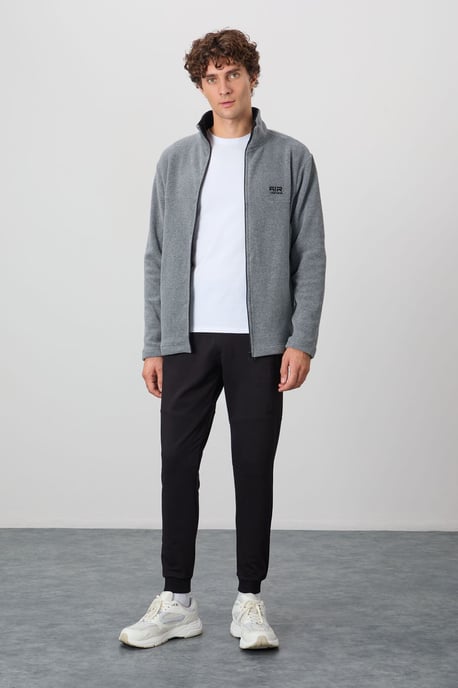 Men's Plush Zip-Front Sweatshirt - Image 2