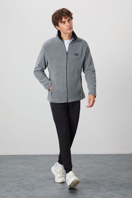 Men's Plush Zip-Front Sweatshirt - Image 4
