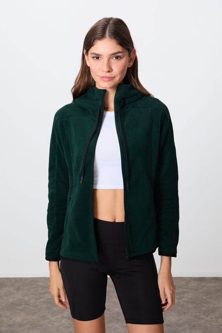 Vrouwen Pluche Zip-up Hoodie Sweatshirt - Image 4
