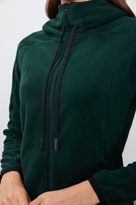 Vrouwen Pluche Zip-up Hoodie Sweatshirt - Image 5