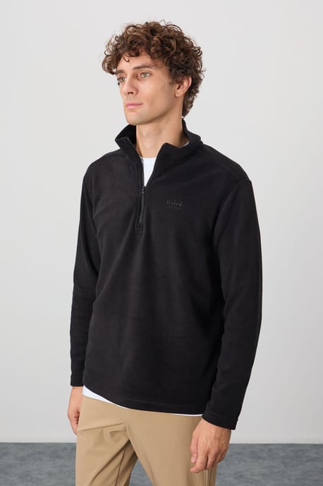 Men's Plush Half-Zip Sweatshirt - Image 4