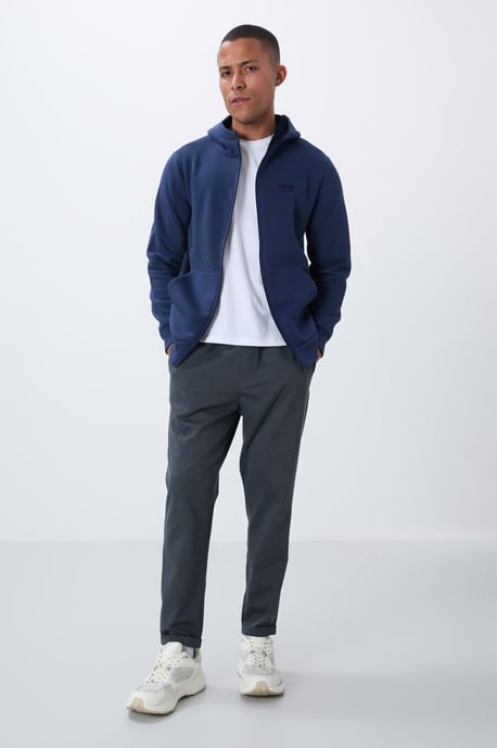 Heren Hooded Zip Sweater - Image 3