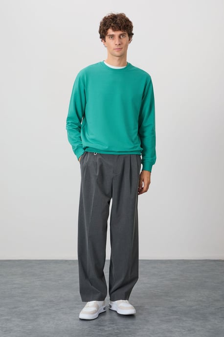 Herr Enkel Rundhalsad Sweatshirt - Image 2