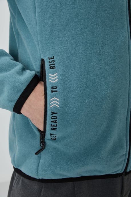 Heren Pluche Zip-voor Sweater - Image 3