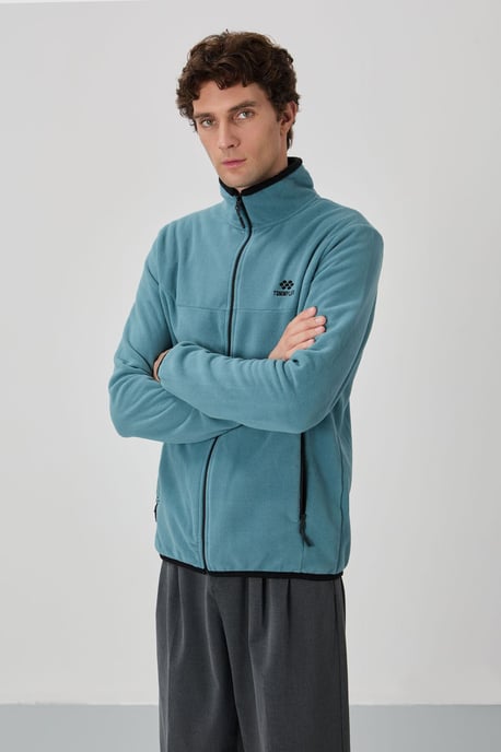 Heren Pluche Zip-voor Sweater - Image 5