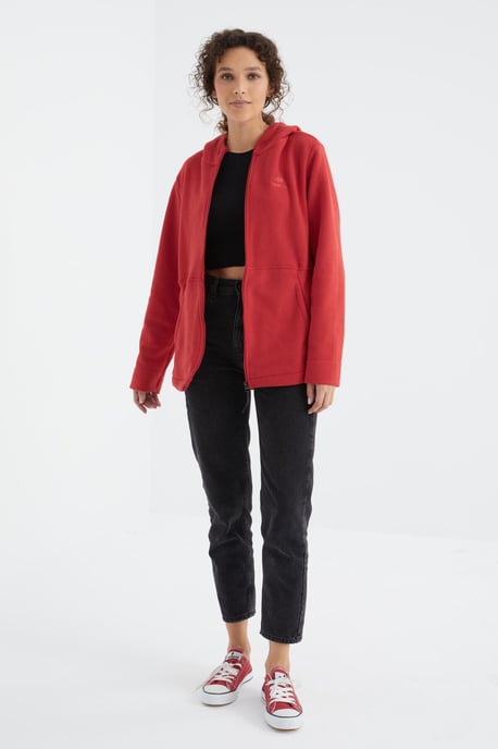 Dames Hoodie met Rits - Image 6