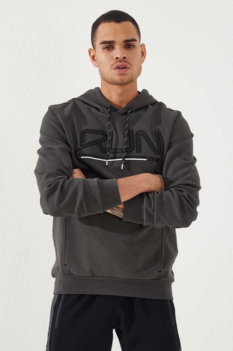 Men's Logo Printed Hooded Sweatshirt - Image 4