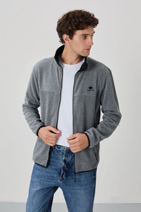 Men's Plush Zip-Front Sweatshirt - Image 2