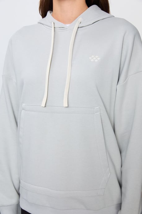 Överdimensionerad hooded sweatshirt med ficka - Image 5