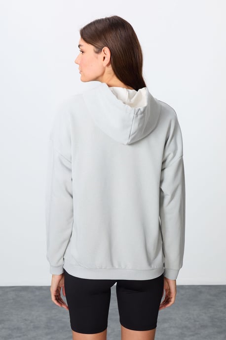 Överdimensionerad hooded sweatshirt med ficka - Image 6