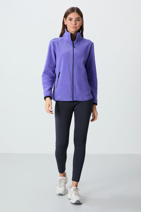 Dames Pluche Ritssluiting Sweatshirt - Image 2