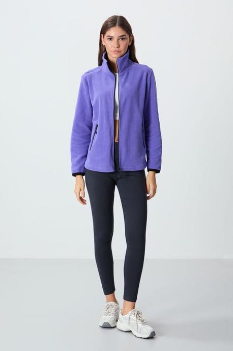 Dames Pluche Ritssluiting Sweatshirt - Image 4