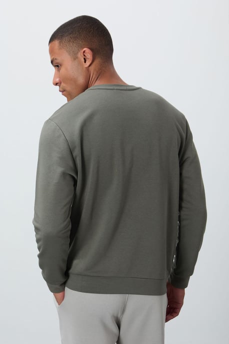 Heren Gedrukt Rondhals Sweatshirt - Image 5