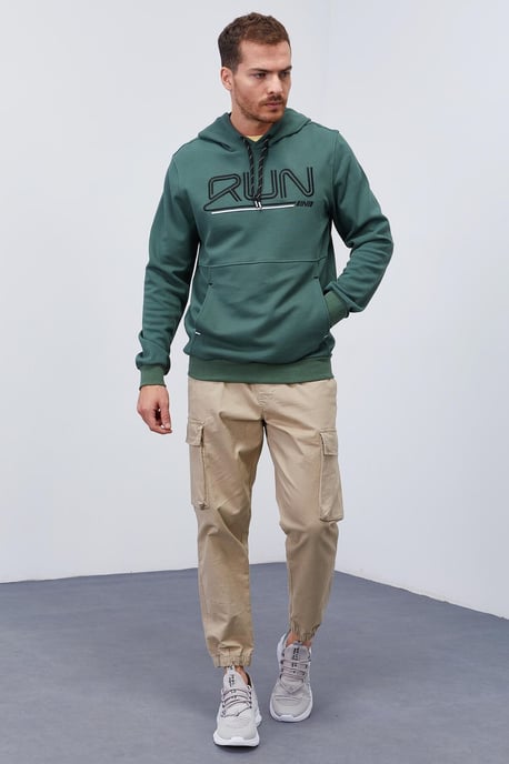 Men's Logo Printed Hooded Sweatshirt - Image 2